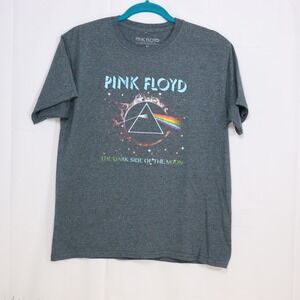 Pink Floyd Graphic T Shirt Mens XL Charcoal Gray Excellent Dark Side Moon